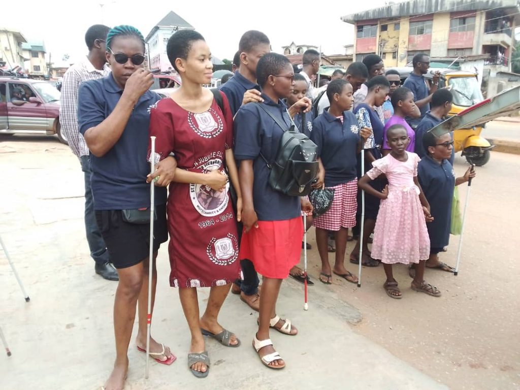 National Association Of The Blind Holds 2022 White Cane Safety Day  In Awka