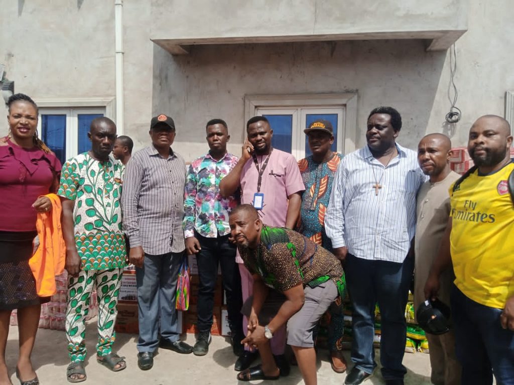 International Breweries Plc Distributes Food Items To Persons Affected By Flood In Ogbaru Council Area