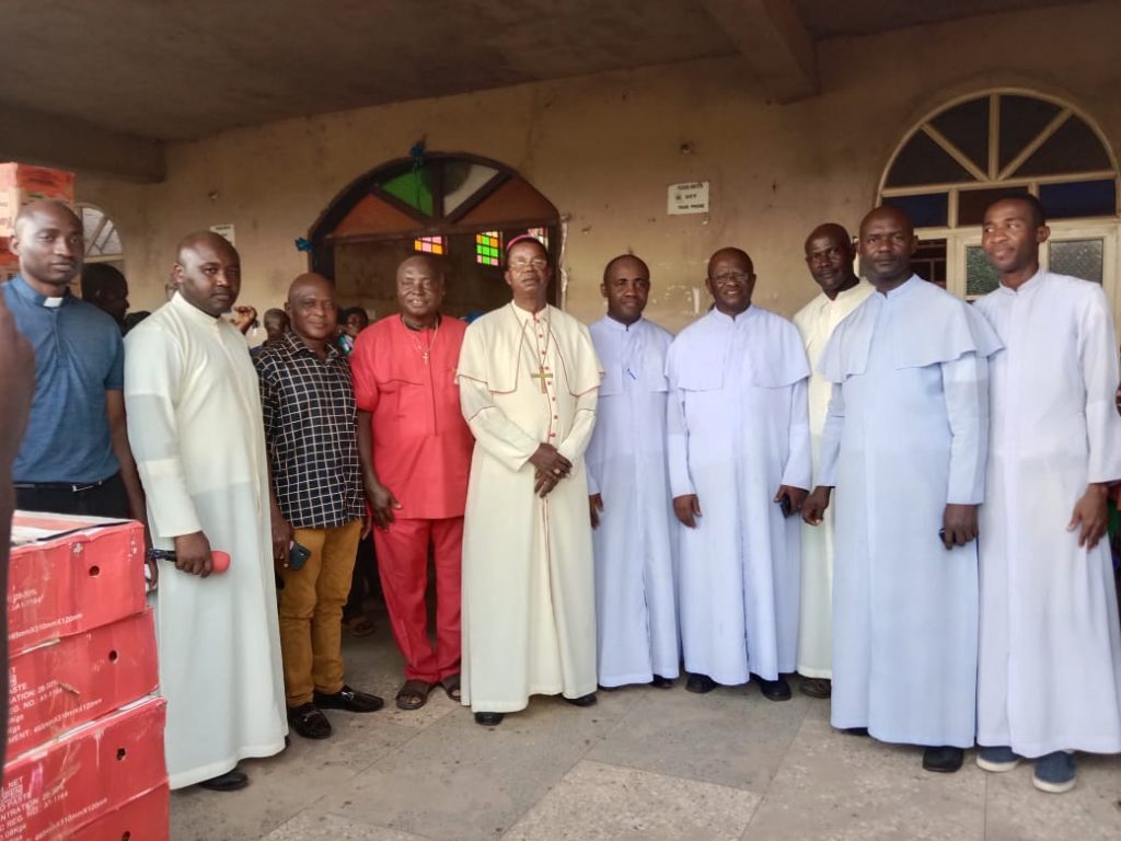 Awka Catholic Diocese Distributes Relief Materials To Flood Displaced Persons In Awka North Council Area