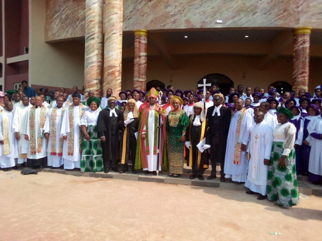 Bishop Nwokolo Dedicates Church Building  At Ascension Anglican Church   Obosi