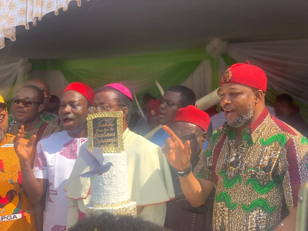 70th Birthday Anniversary : Clergy, Catholic Faithful, Others Celebrate Bishop Ezeokafor In Awka