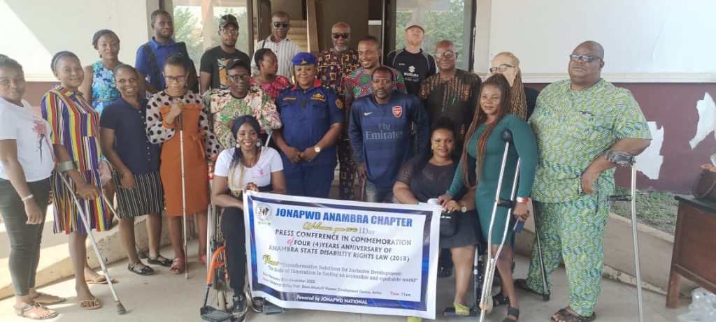 JONAPWD Celebrates Fourth Anniversary Of Disability Rights Law (2018) In Awka