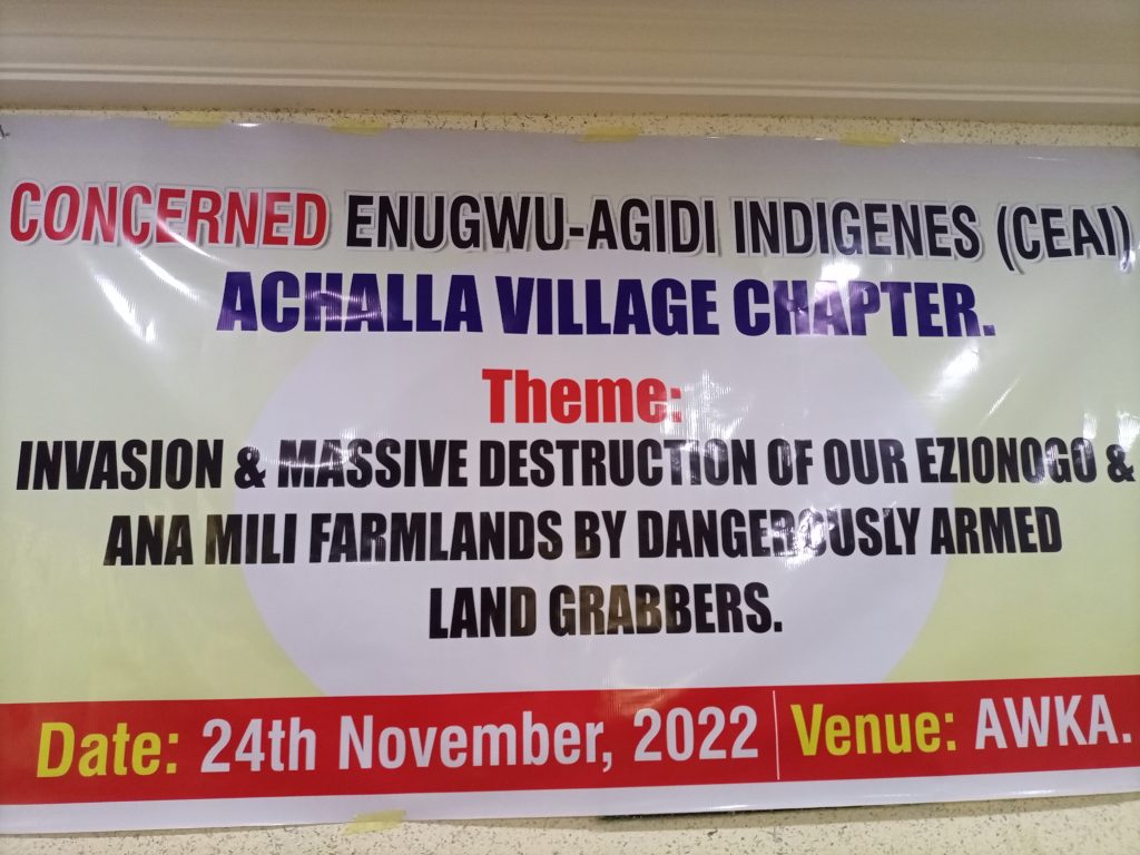 Concerned Enugwu-Agidi Indigenes Send SOS To Anambra Govt Over Challenge Of Land Grabbing