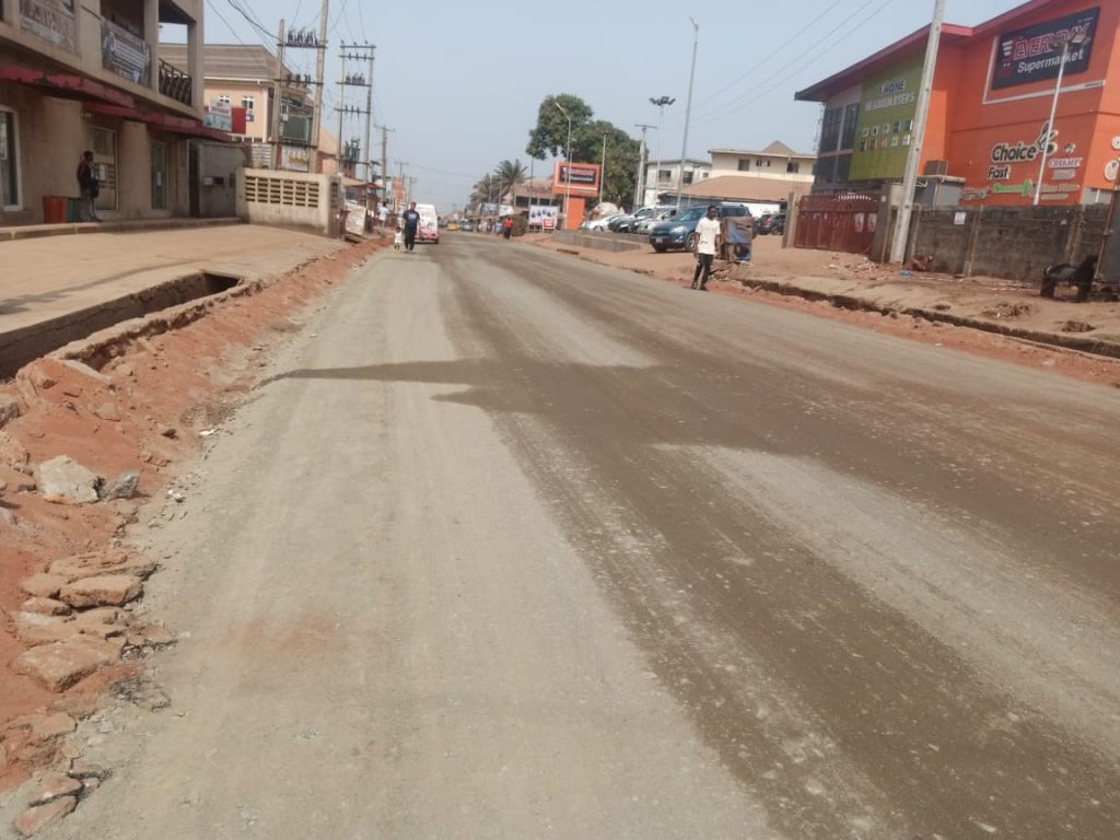 Reconstruction Work Advances On Club Street -Ngozika, Regina-Caeli -Old INEC-Y-Junction Road  Awka