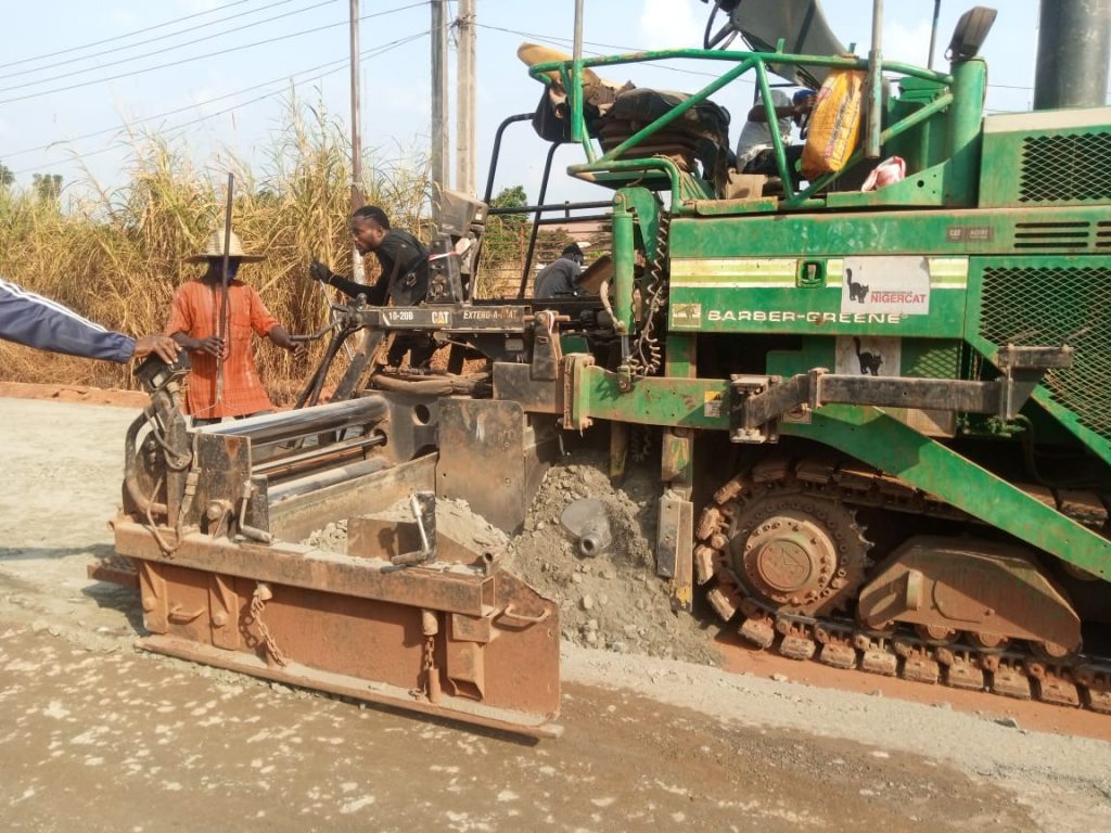 Executive Business District Awka  Wears   New Look As Road Construction Advances