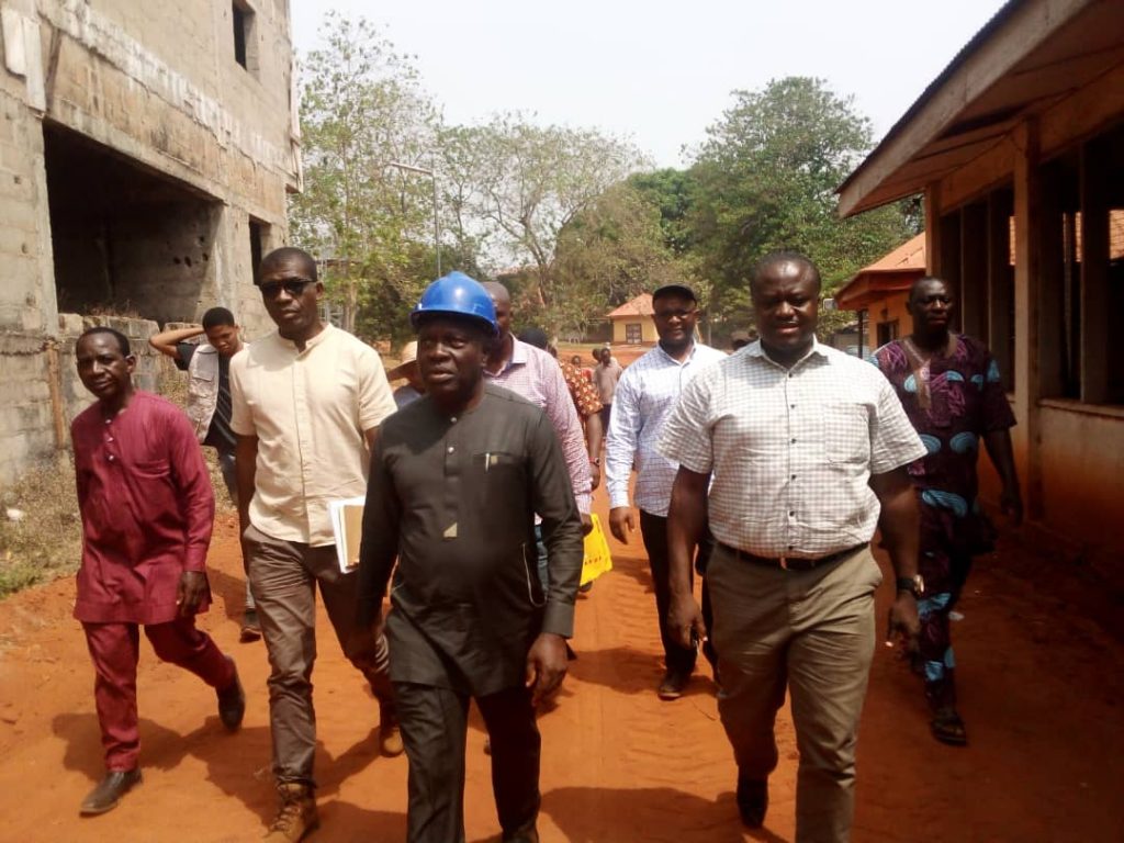 Anambra Housing Commissioner Onyeka Urges Contractors To Accelerate Pace Of Work At Ekwuluobia, Enugwu-Ukwu General Hospital   Projects