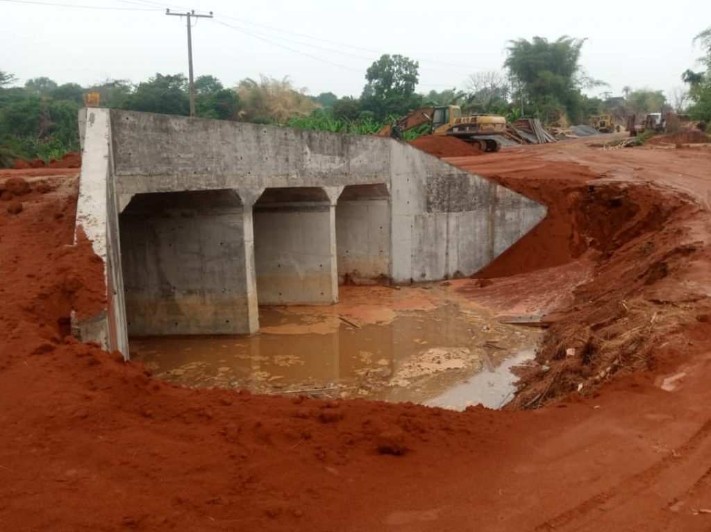 Labour Minister, Ngige Commends  Quality Of Work On Ezigbo River Culvert Abatete