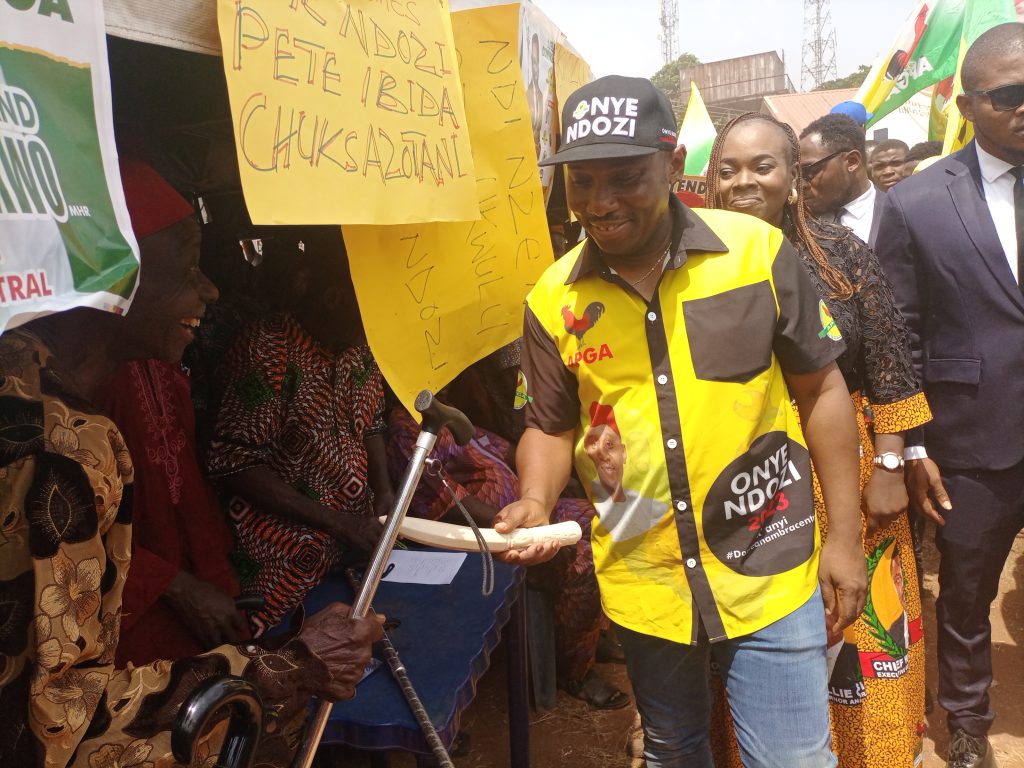 2023 : APGA Candidate For Anambra Central Nwankwo Takes Campaign To Abba, Enugwu-Agidi Communities, Njikoka Council Area