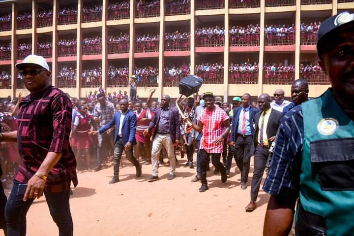 Soludo  Promises To Pay  School Fees  For 2350 Students Of Urban Girls Secondary School, Fegge, Onitsha