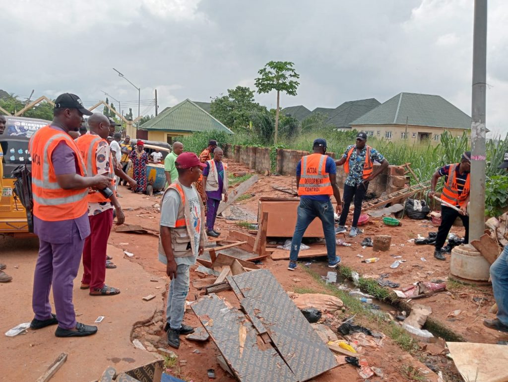 ACTDA Embarks On Demolition Of Shanties, Illegal Stores Defaci Capital City