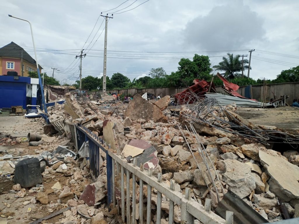 Anambra State Joint Enforcement Taskforce  Demolishes  Illegal Structures At Odume Obosi