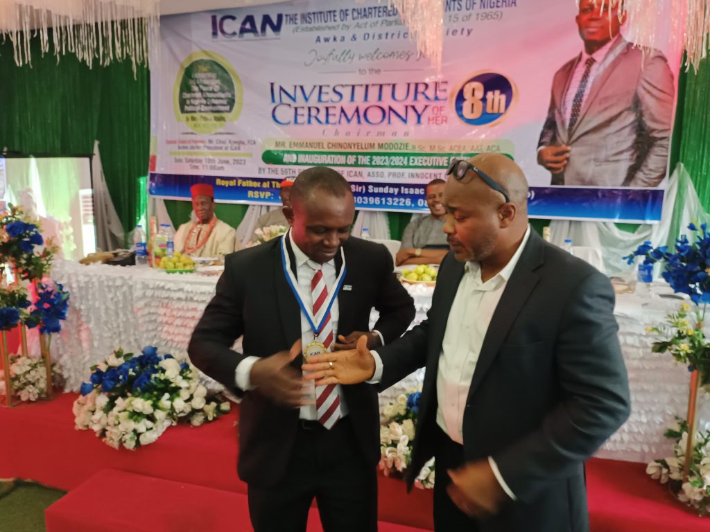 ICAN Awka District Society Inaugurates  New Exco