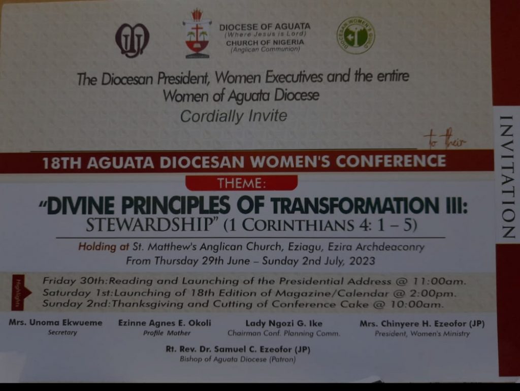 18TH AGUATA DIOCESAN WOMEN’S CONFERENCE