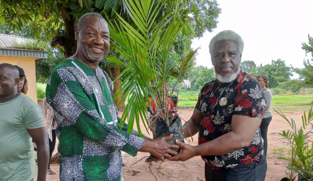 ABS MD, Obidiegwu Flags Off Distribution Of Palm Seedlings To Staff