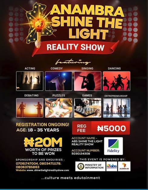 2nd Phase Of Auditioning Of Anambra Shine The Light Reality TV Show Kicks Off In Awka