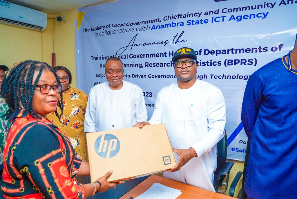 Anambra State Govt Trains Workers On Data Sourcing, Processing, Presents Laptops