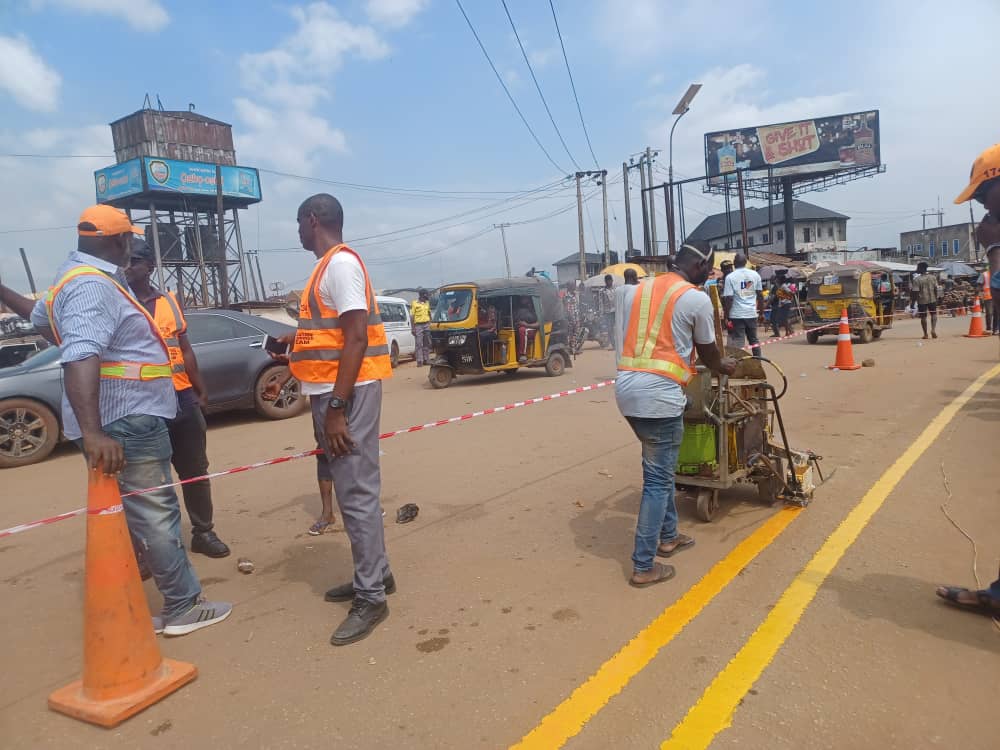 ARTMA Begins Marking Of Roads In Onitsha