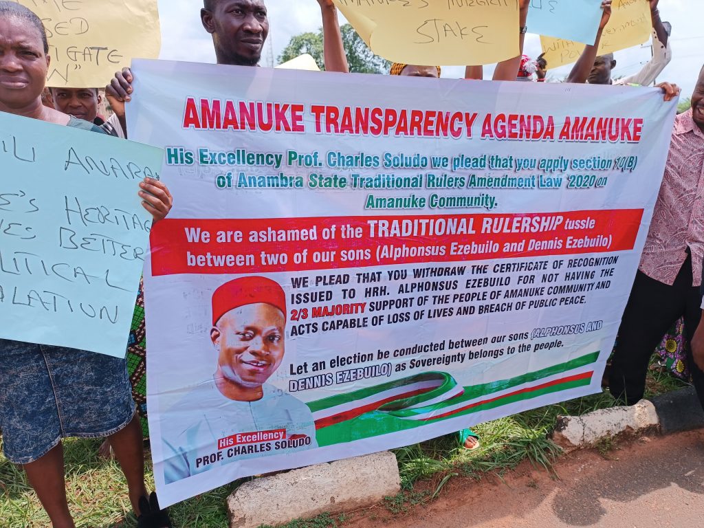 Amanuke Community Rejects Traditional Ruler, Seeks Govt Intervention