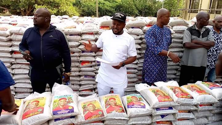 Subsidy Removal Palliatives : Bags Of Rice Distributed In Awka North