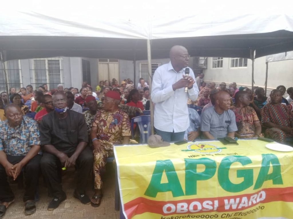 Anambra State Works Commissioner, Okoma Organizes Get-together For APGA Members In Obosi