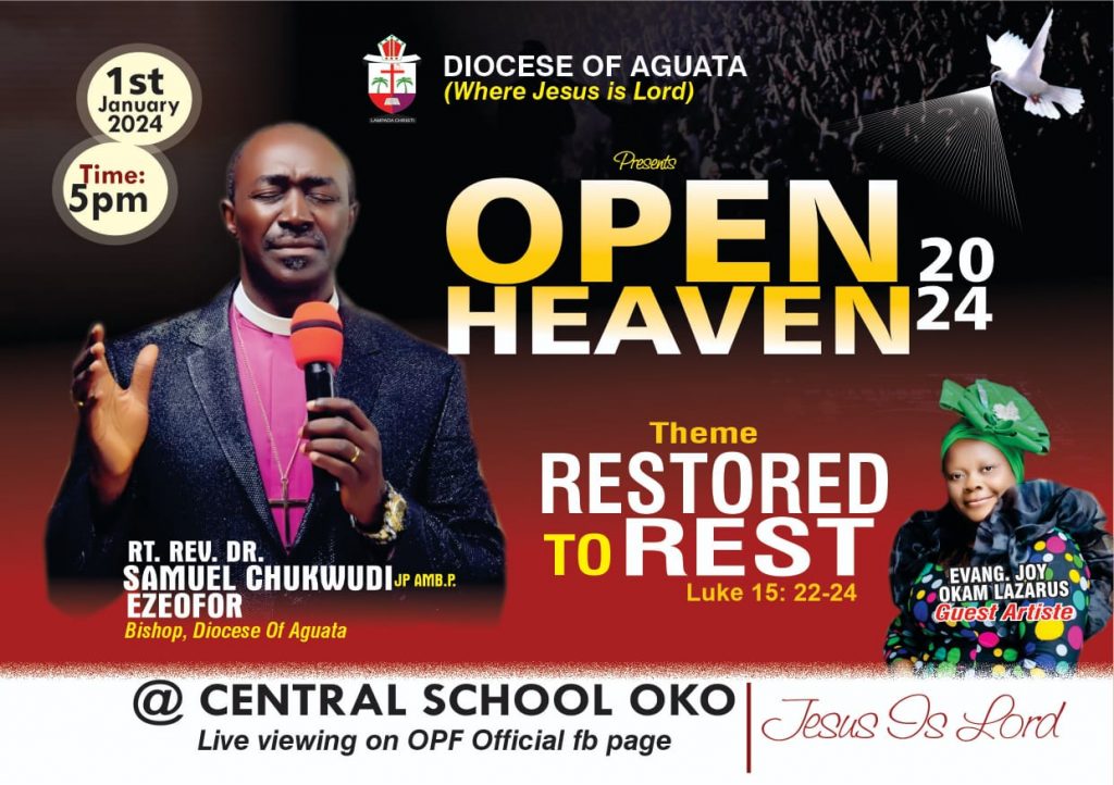 AGUATA DIOCESAN OPEN HEAVEN PRAYER DECLARATION