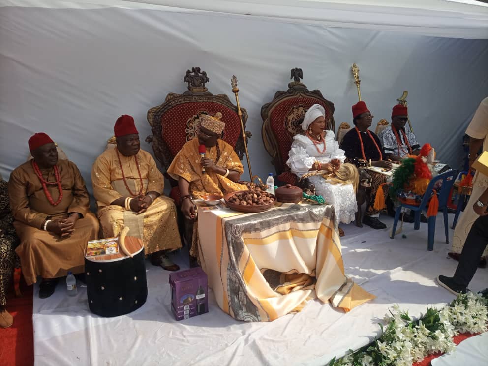 Igwe  Okpala Of Akwaeze Community Celebrates Ofala Festival