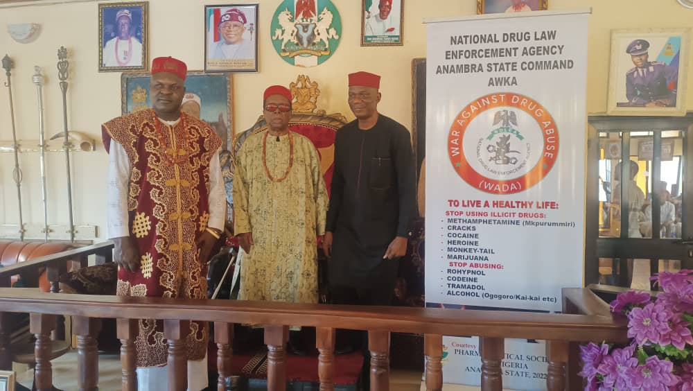 NDLEA Commander Visits Awka Monarch, Seeks Stronger Collaboration With Community Leaders