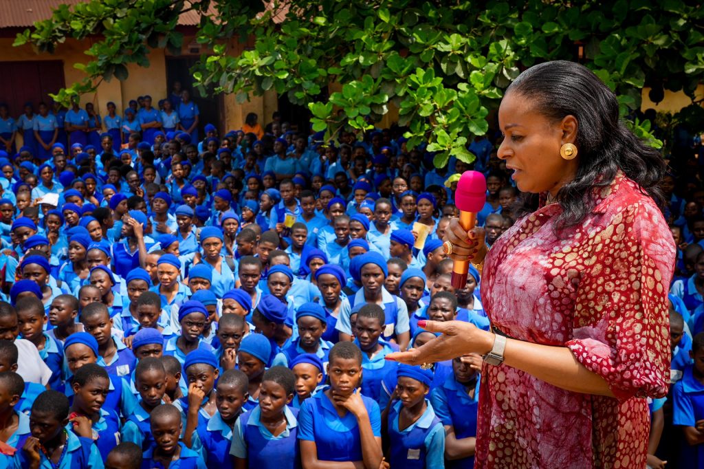 Mrs Soludo Commences Visits To  Boarding Schools