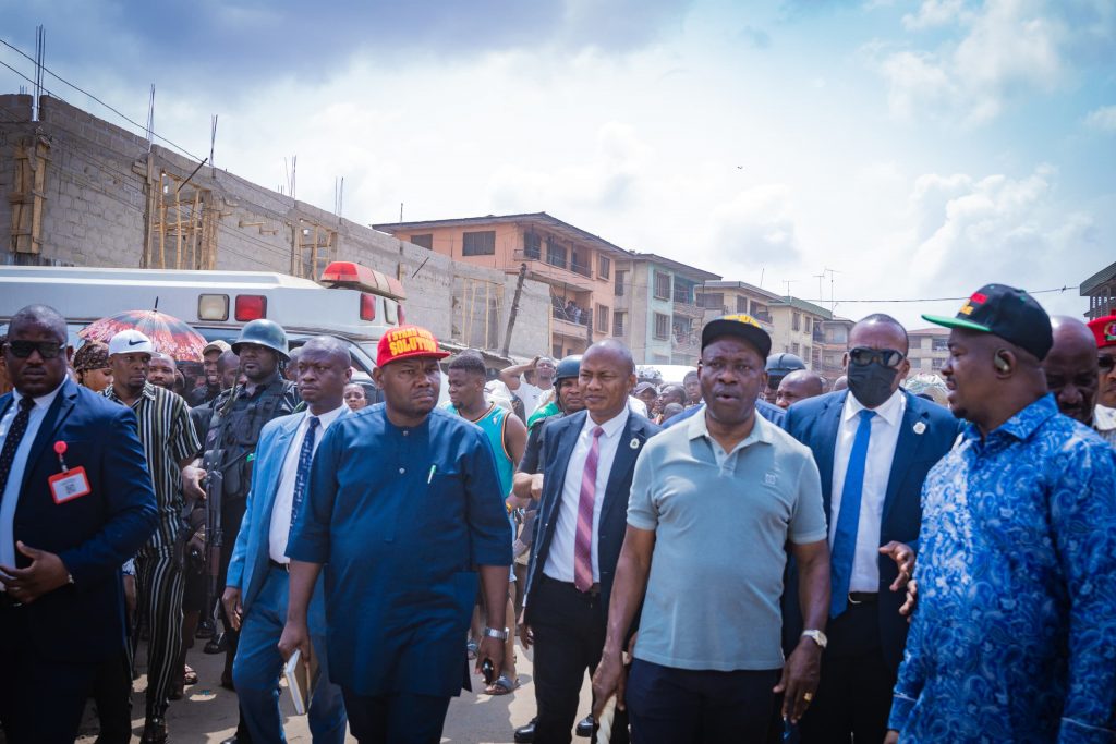 Soludo Consoles Victims Of Ochanja Building Collapse, Cautions Against Building Without Approval