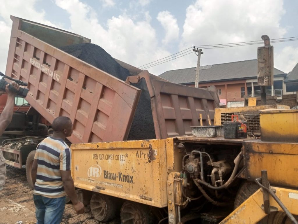 Asphalting Completed On Ugwu Nwasike Ogidi By Enugu-Onitsha Express Road Project