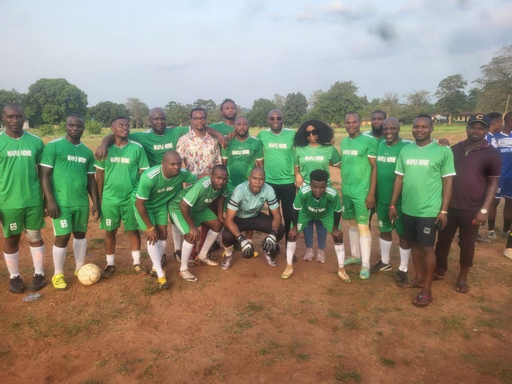 Memorial Football Match  Played In   Honour Of Late Mrs Fidelia  Ifedigbo Of Amorji Village Agulu