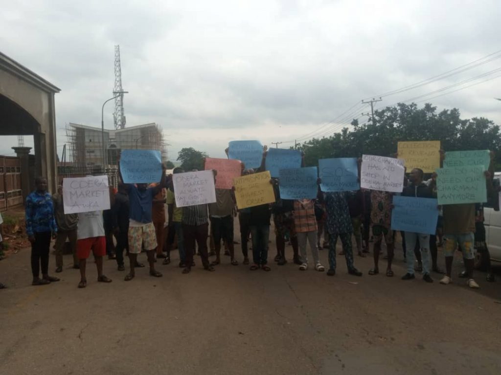 Market Closure  :  Odera Market Traders Send SOS To Anamnbra State Govt , Holds Peaceful Demonstration