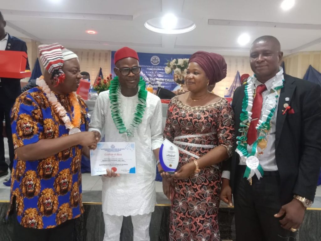 Anambra State Chapter Of Nigerian Institute Of Estate Surveyors And Valuers  Inaugurates New Exco