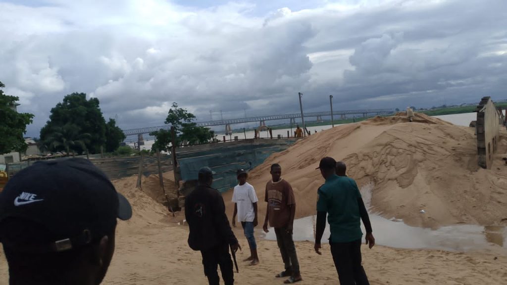 OCHA Brigade  Seals  Off  Illegal Sand Mining Site In  Onitsha