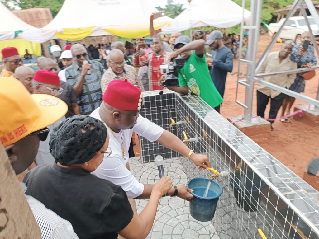 Anambra State Assembly Deputy Speaker Inaugurates Borehole Scheme, Empowers 14 Constituents