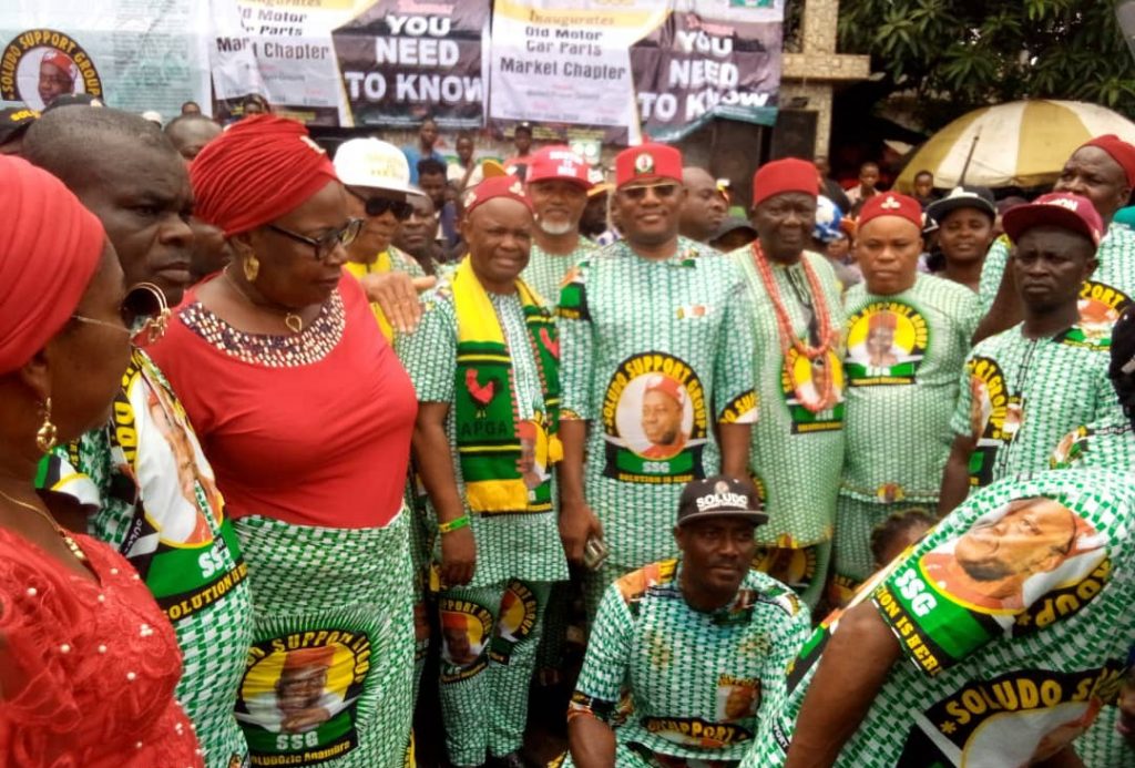 Jubilation As Soludo Visits Old Motor Car Spare Parts Mgbuka Obosi