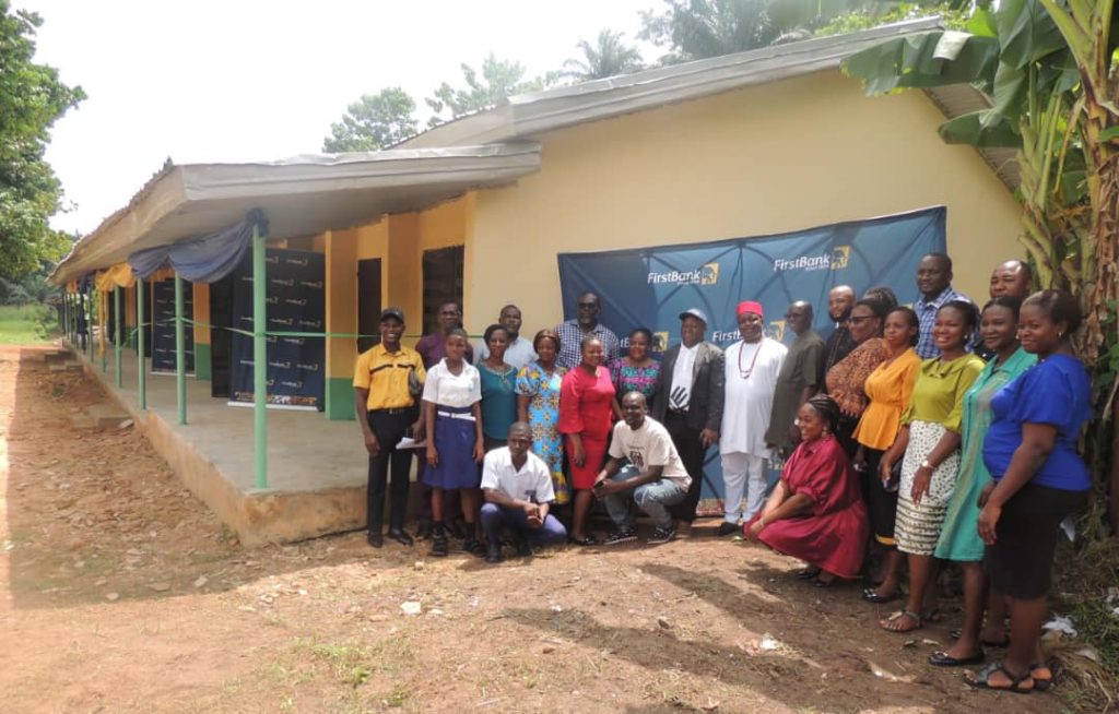 First Bank Renovates  Six-Classroom Block  At  Community Secondary School Ihite