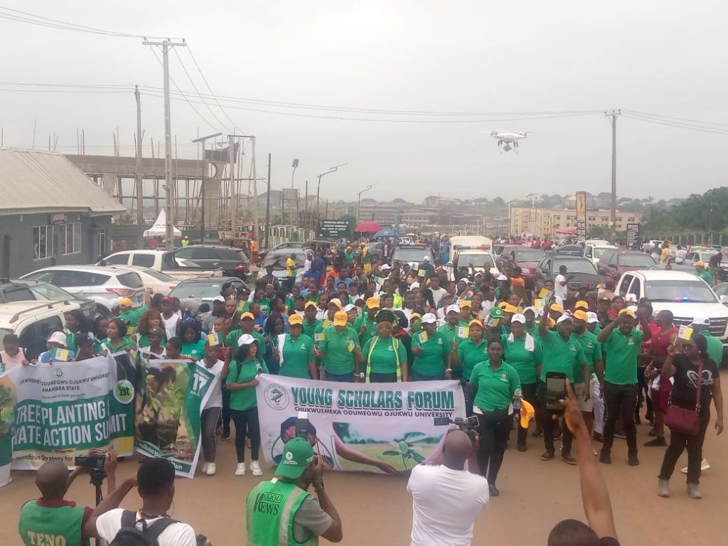 COOU Holds Sensitization  Road Walk Ahead Of Tree Planting, Climate Change Summit