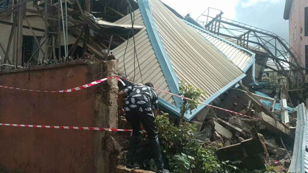 Dubai Lodge Ifite Awka  Collapses Less Than Four Days After ACTDA  Evacuated Occupants