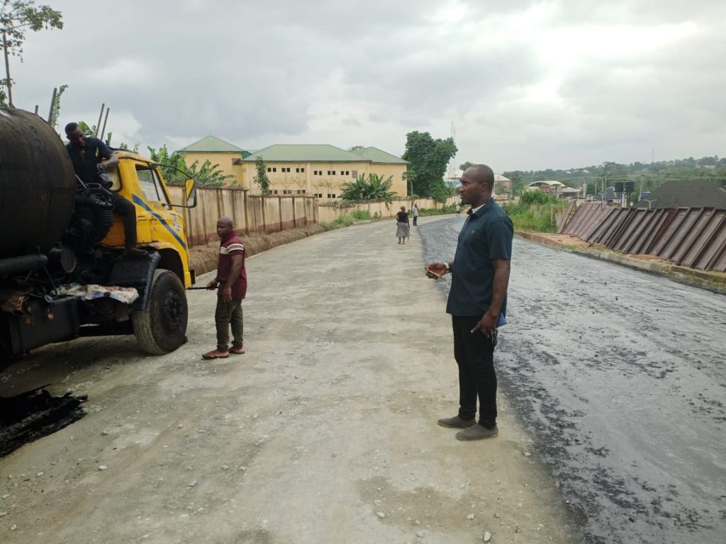 Reconstruction Work Advances On Works Road, Awka