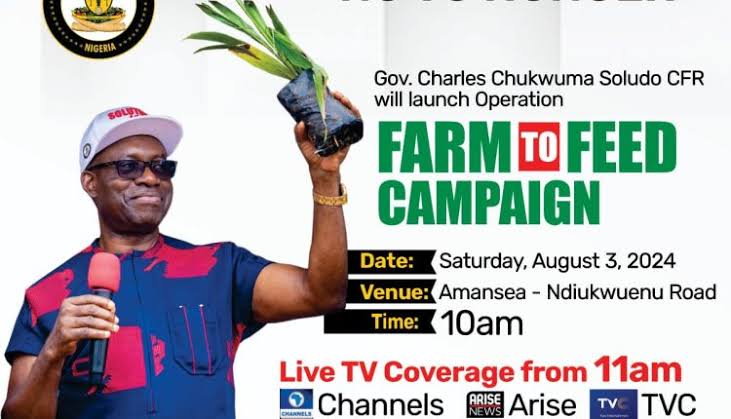 FARM TO FEED CAMPAIGN: SOLUDO’S SOLUTION TO HUNGER AT A TIME OF ANGER*