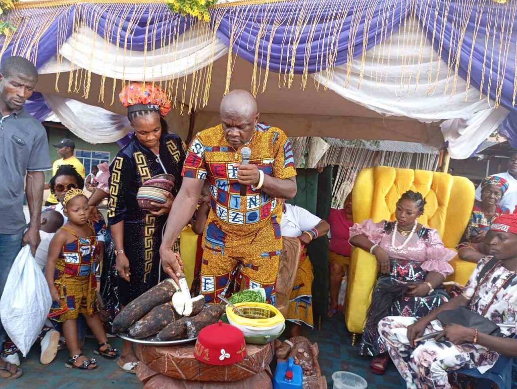 Chief Priest Of Okpokolo Mbalachukwu Di Nso Celebrates New Yam Festival At Mgbakwu