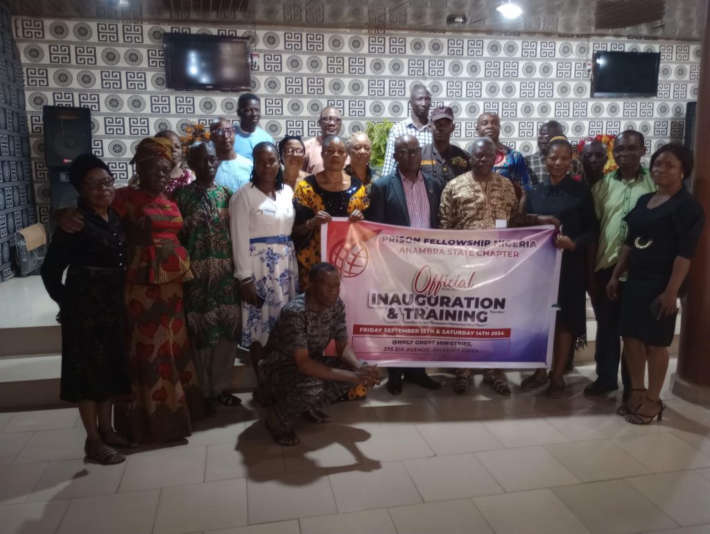 Anambra State Chapter Of  Prison Fellowship Nigeria  Inaugurated, Trains Members