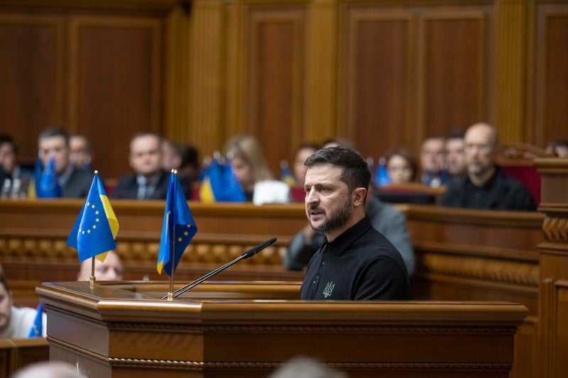 Russia’s Invasion:  Ukrainian President Zelensky Presents Victory Plan To Parliament