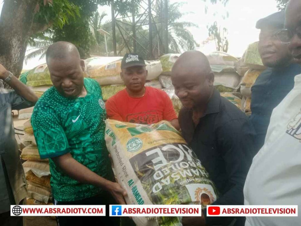 Federal Lawmaker Nwoye Distributes Bags Of Rice To Members Of Senatorial District