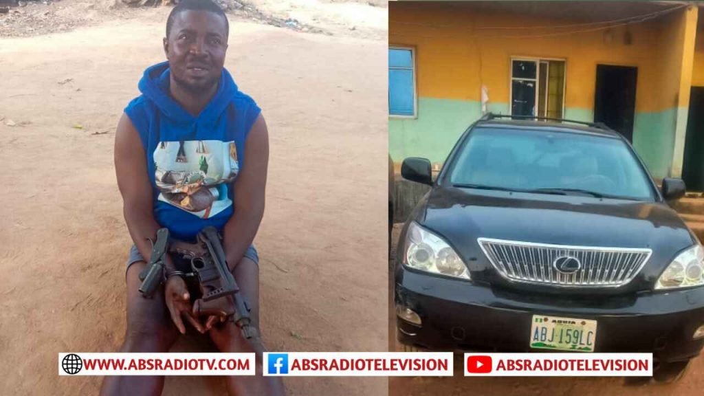 Security In Anambra: Joint Security Team Arrest Notorious Kidnapper/Armed Robber In Ihiala, Recover Arm, Vehicle, And Other Incriminating Items