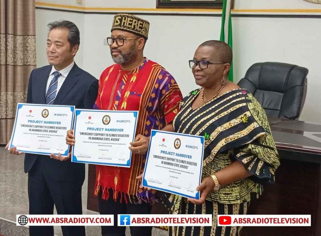 Japanese Government, UNOPS Present Climate Disaster Emergency Support Project To Anambra State Govt