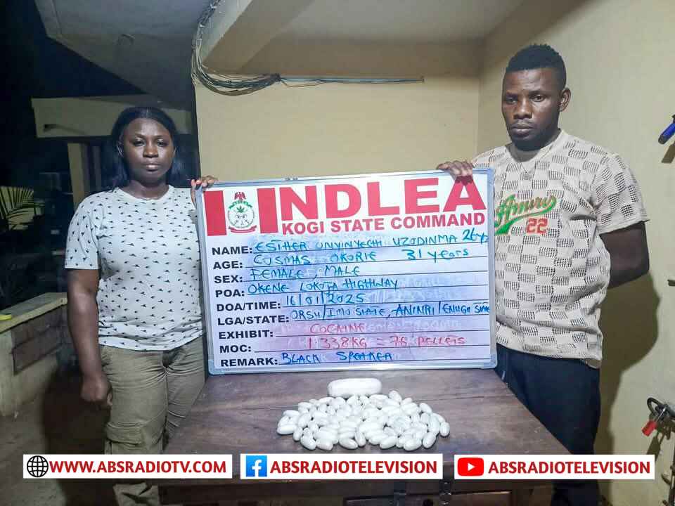 NDLEA Nabs 200 Level University Student With Cocaine In Kano