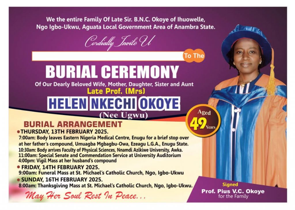 Commentary: Life And Times Of Late Professor. Helen Okoye