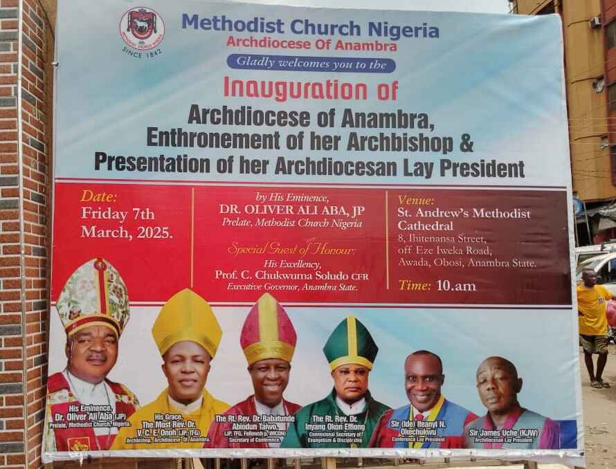 Commentary: Inauguration Of Methodist Archdiocese Of Anambra